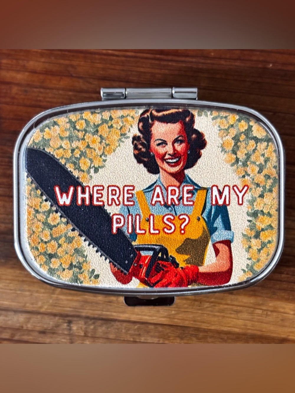 Retro Woman On The Edge “Where Are My Pills?' Tablet Case